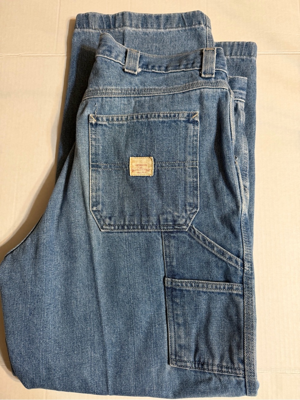 Red Camel Carpenter Jeans Mens 36x30 Style 78902 Light Wash Painter Workwear
